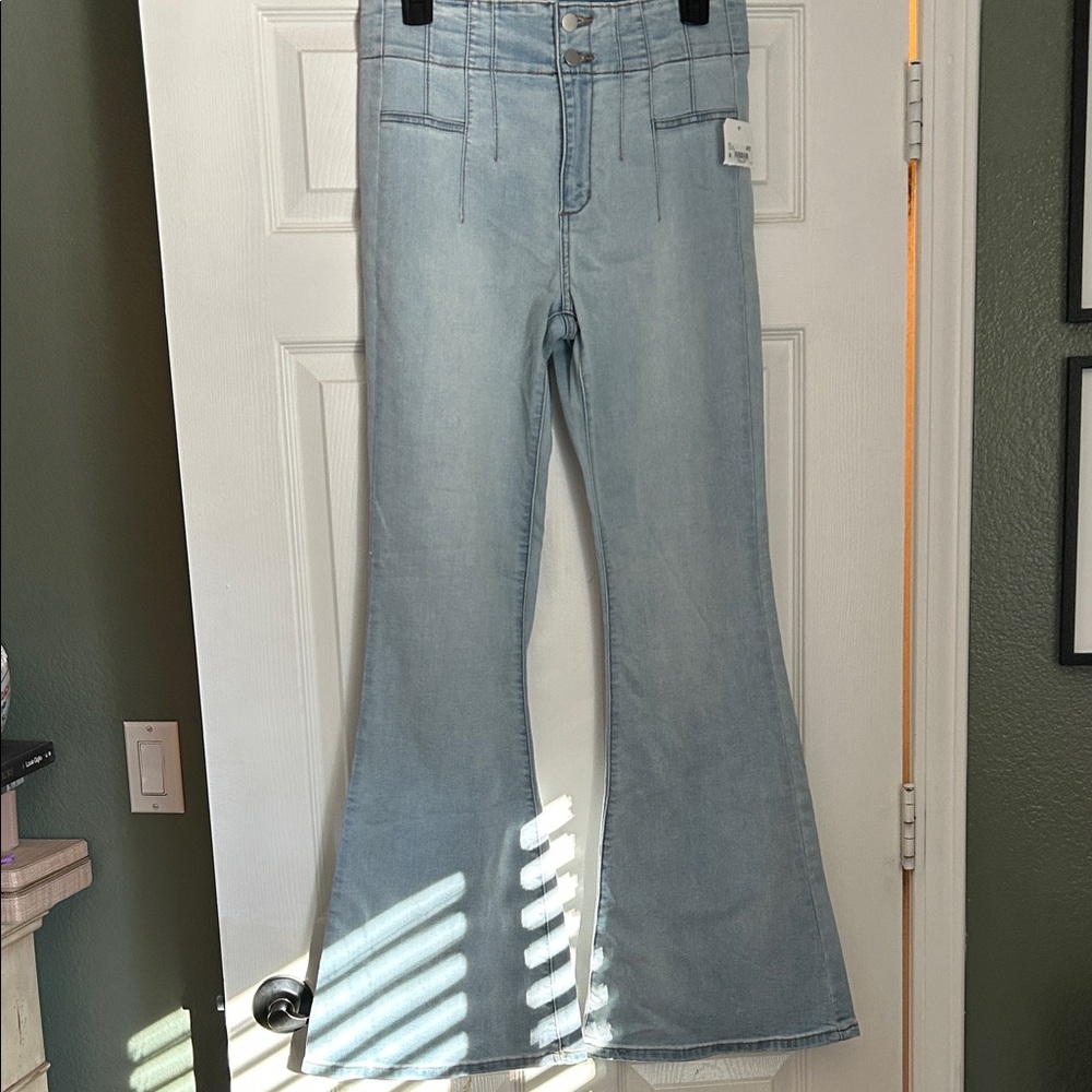 Altar'd State Light Blue Wide Leg Jeans